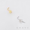 HEART CROSS STAKE 316L SURGICAL STEEL L-SHAPE NOSE BOX HEART CROSS STAKE 316L SURGICAL STEEL L-SHAPE NOSE BOX